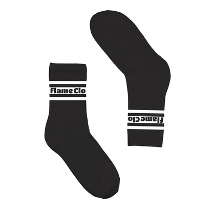 Flame Socks Black