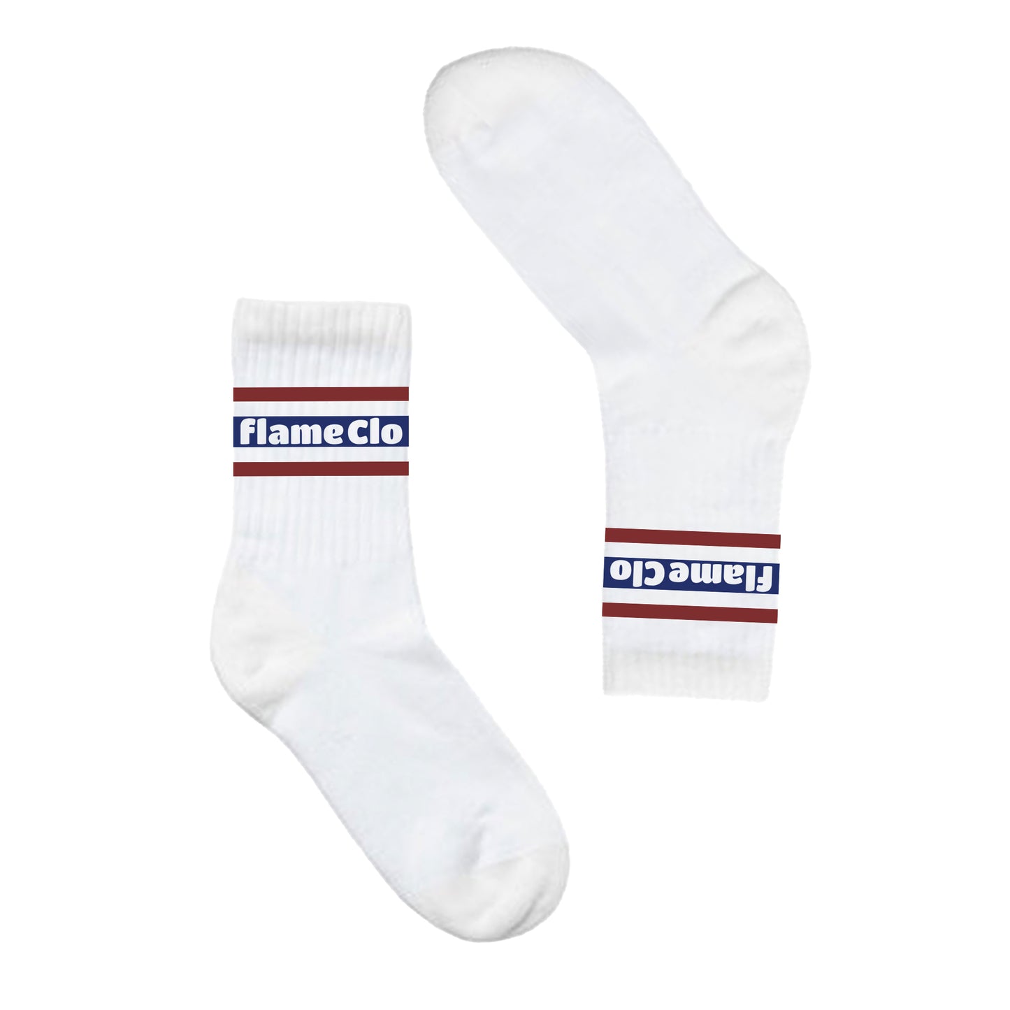 Flame Socks White