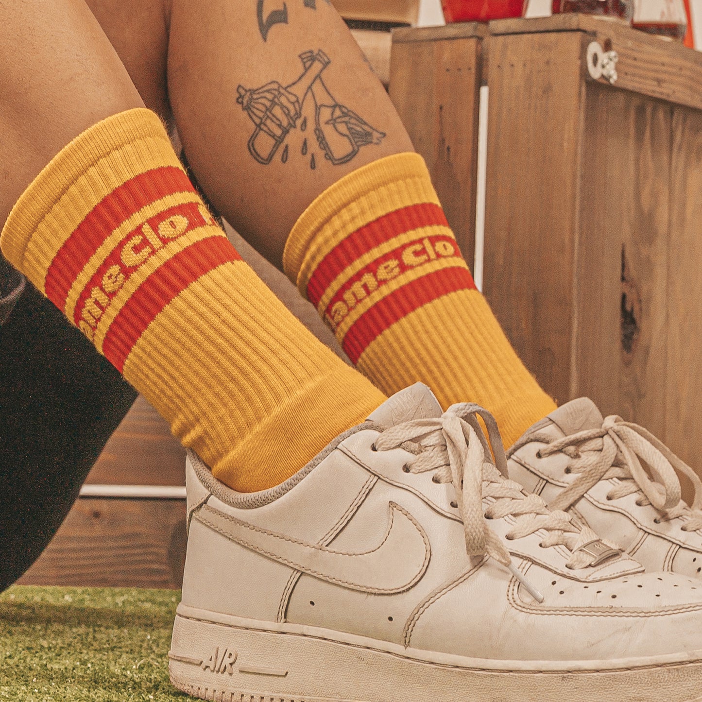 Flame Socks Yellow